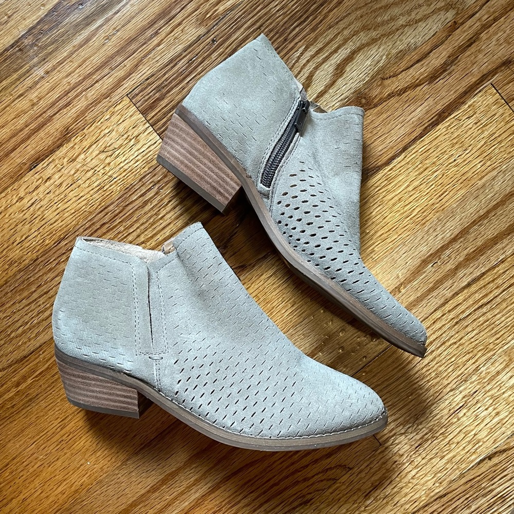 Lucky Brand Suede Perforated Booties